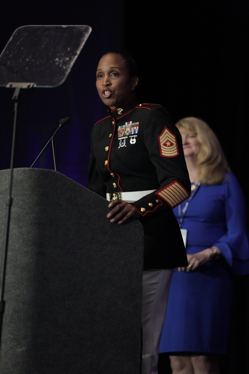 Marines present basketball National Coach of the Year Awards