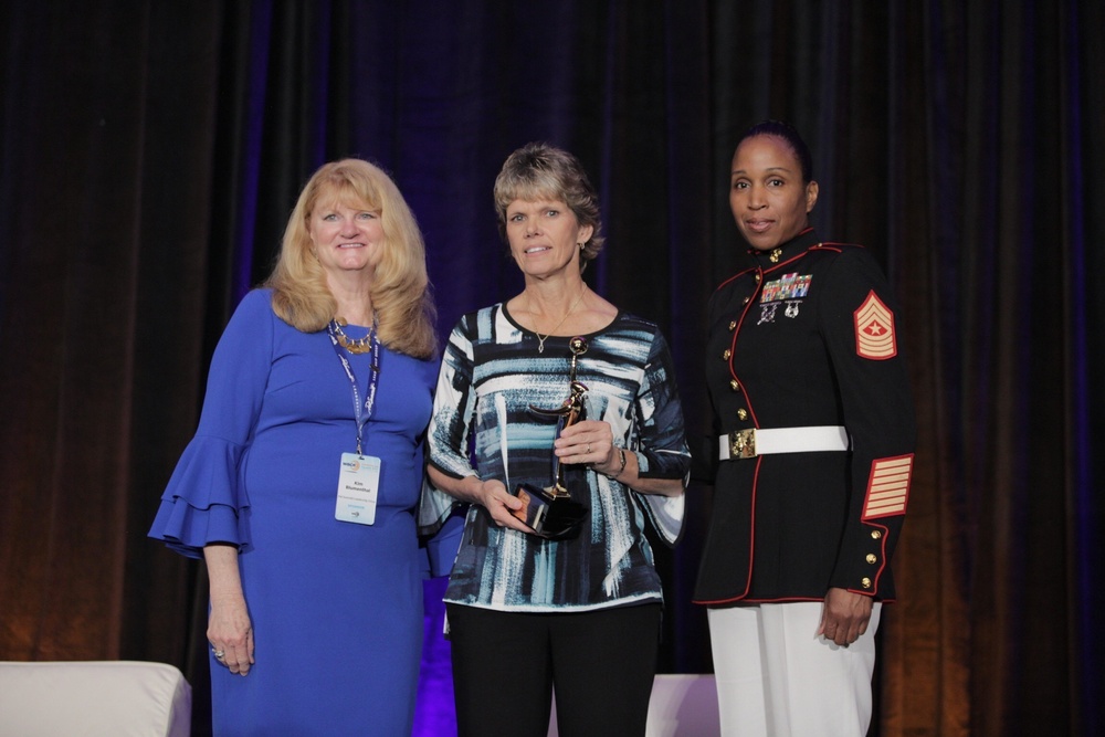 Marines present basketball National Coach of the Year Awards