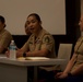Marines interact with student athletes at basketball convention