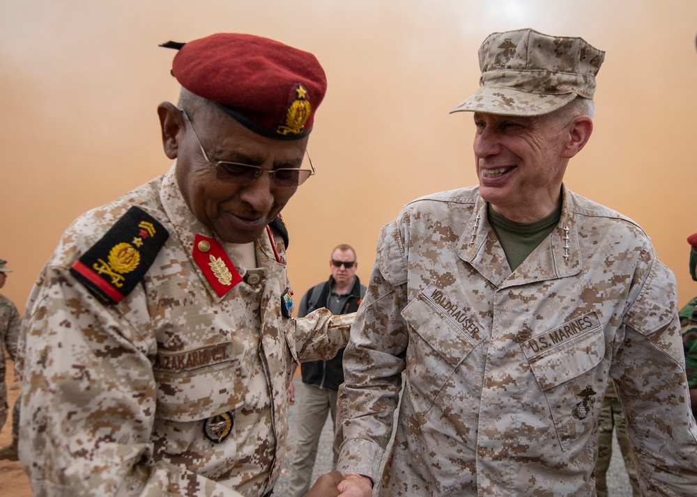 AFRICOM Commander observes Djiboutian RIB, meets with key partners