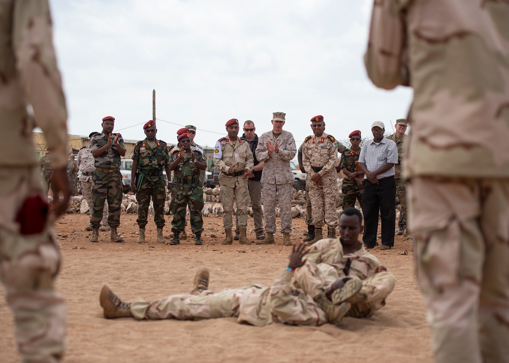 AFRICOM Commander observes Djiboutian RIB, meets with key partners