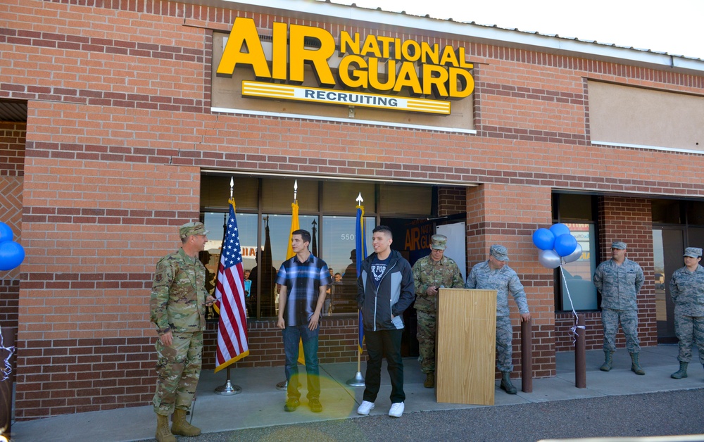 Brigadier General Robert Reyner, Assistant Adjutant General - Air, at the New Mexico Air National Guard Recruiting Storefront Grand Reopening