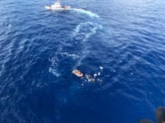 Coast Guard Cutter Cohito rescues 6 from sinking boat off Sunny Isles, Fla.