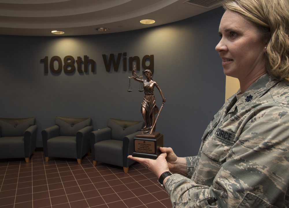 108th JAG receives AMC Air National Guard Outstanding Legal Office of the Year award