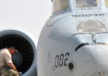 A-10 Maintenance at Kandahar Airfield, Afghanistan