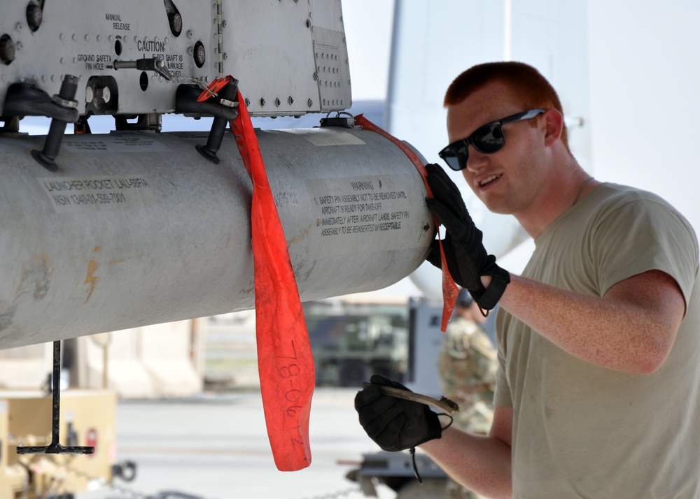 A-10 Maintenance at Kandahar Airfield, Afghanistan