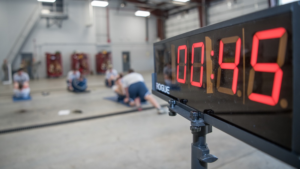 138th Fighter Wing Airmen perform annual physical fitness test