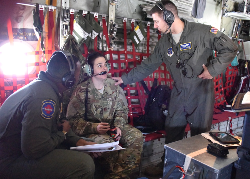 142nd  Aeromed Training in Flight