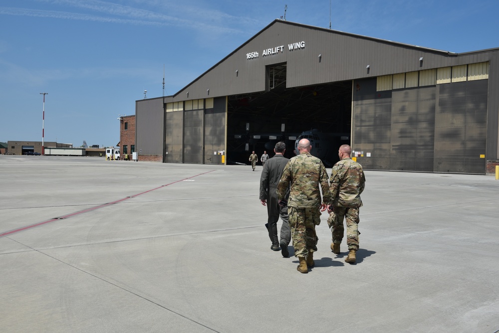 Georgia National Guard Leaders Visit 165th Airlift Wing