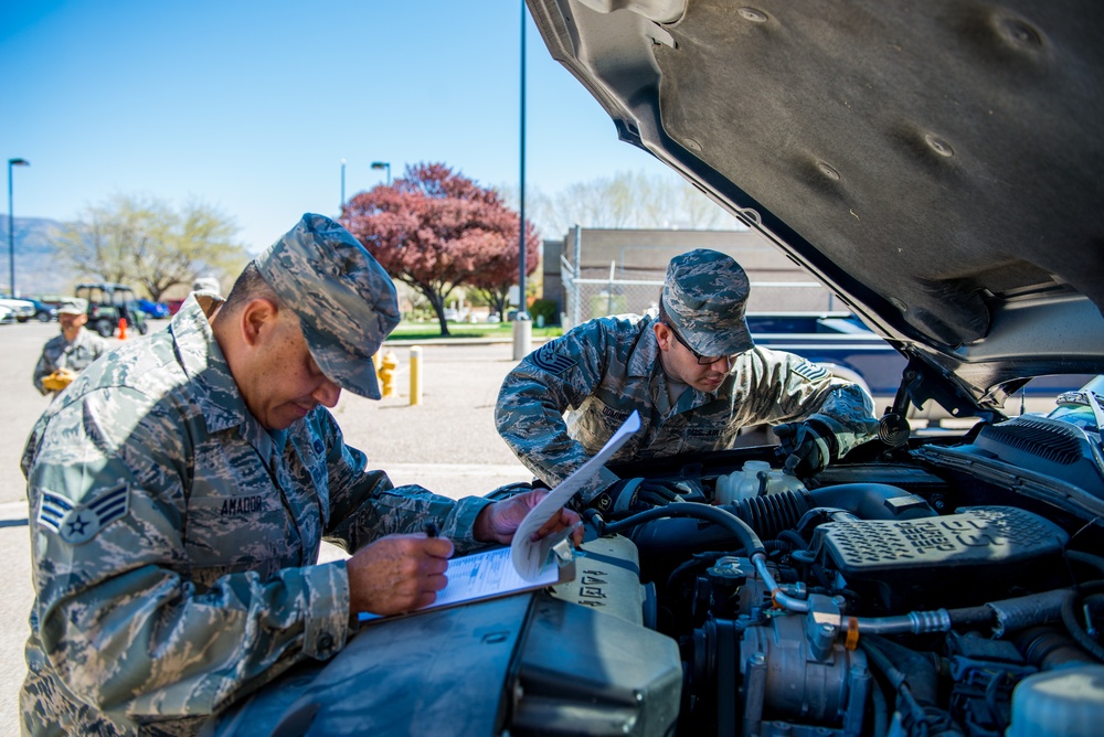 Members of the 150th Logistics Readiness Squadron, Vehicle Operations at Work