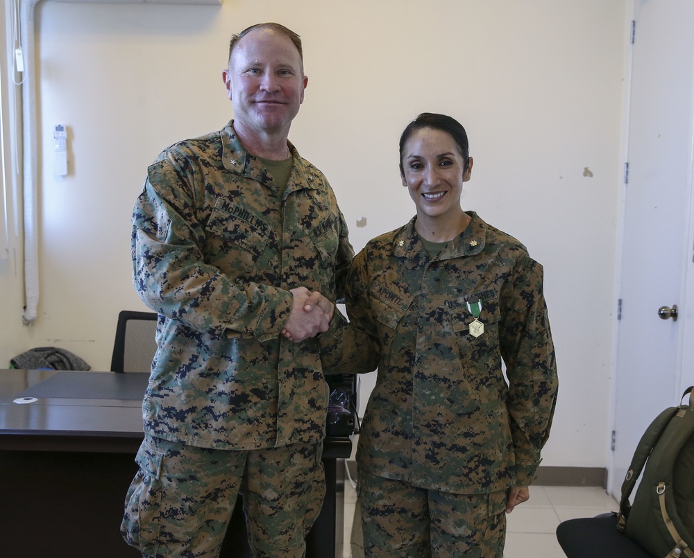 Balikatan 2019: Brig. Gen. McPhillips awards Navy and Marine Corps Commendation Medal