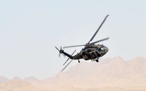 Joint Air Force pararescue, Army Blackhawk training at Kandahar Airfield, Afghanistan