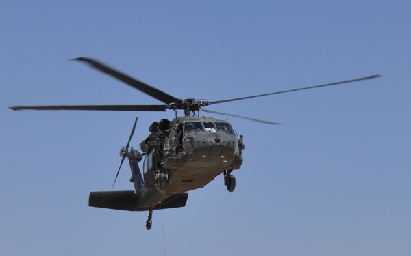Joint Air Force pararescue, Army Blackhawk training at Kandahar Airfield, Afghanistan