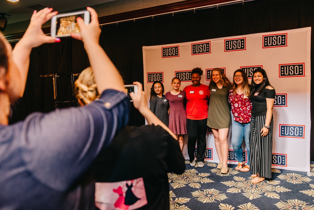 USO Iwakuni supplies dresses to air station teens