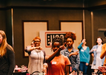 USO Iwakuni supplies dresses to air station teens
