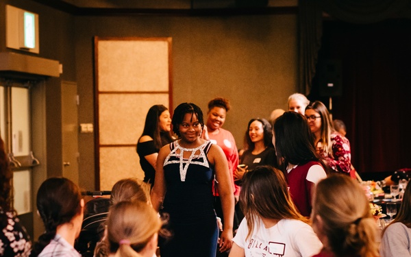 USO Iwakuni supplies dresses to air station teens