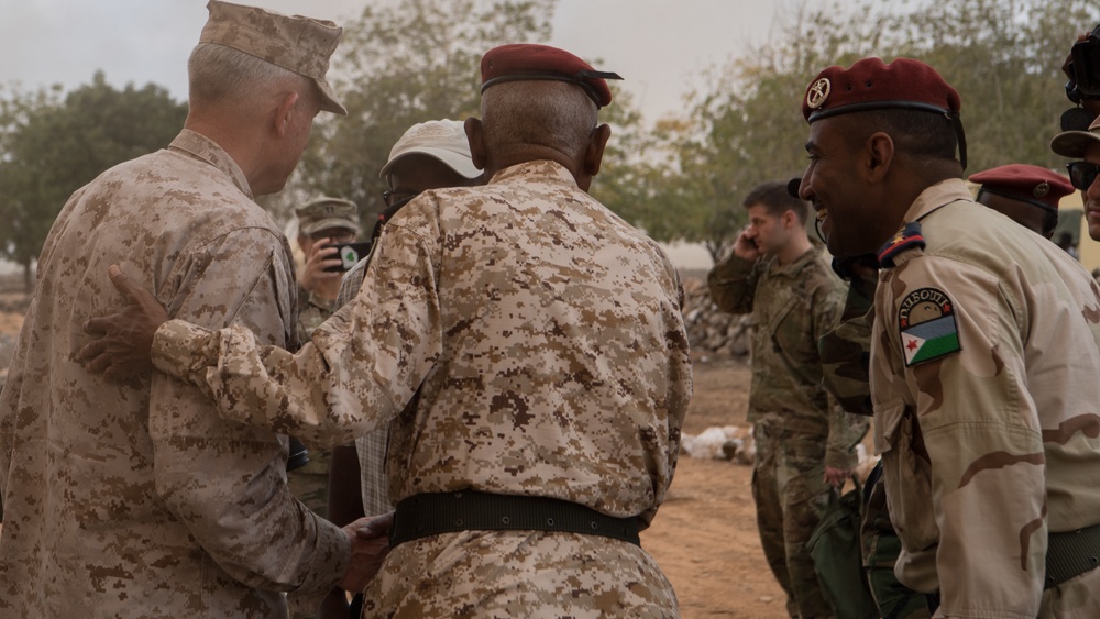 AFRICOM Commander visits Djiboutian RIB