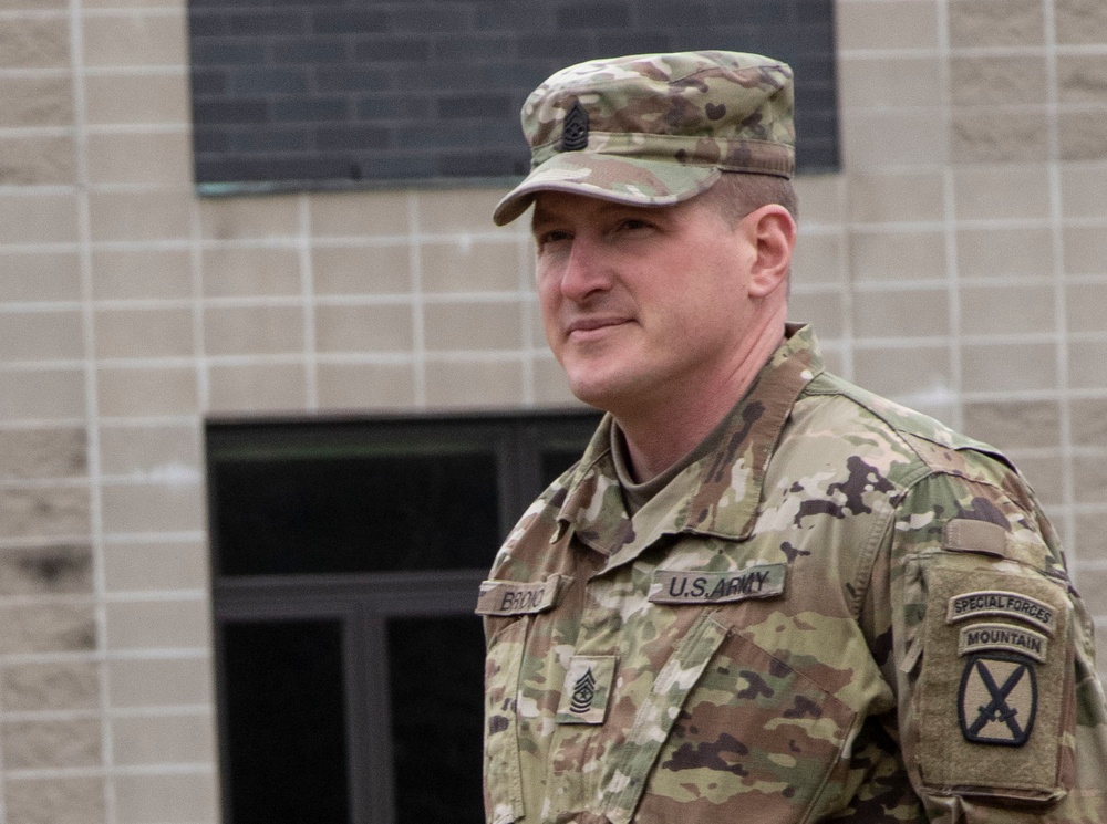 Master Sgt. Mac Broich Promotion to Sergeant Major