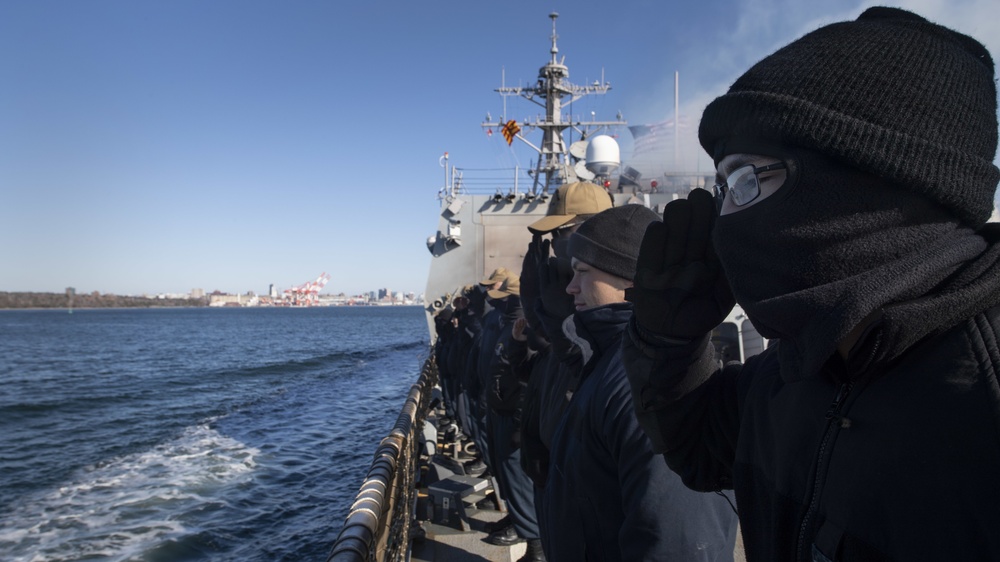 Jason Dunham Arrives in Halifax for Exercise Frontier Sentinel