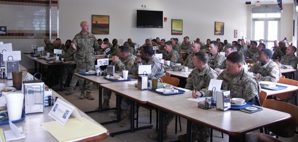 Spartan NCOs Receive Leadership Brief Prior to NTC