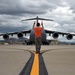 McChord crew chief marshals c-17 on March ARB