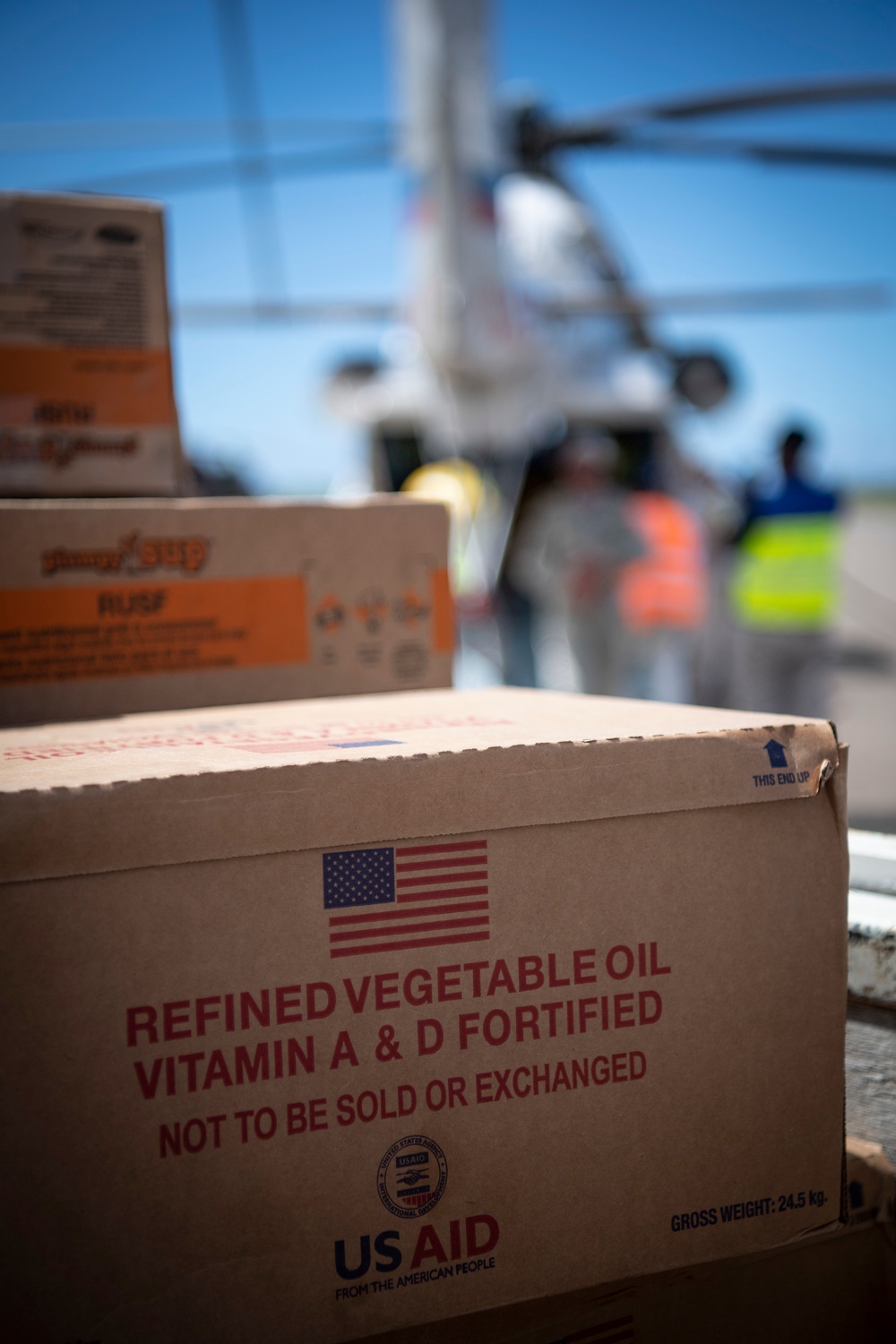 Food Distribution in Nhagau, Mozambique after Cyclone Idai