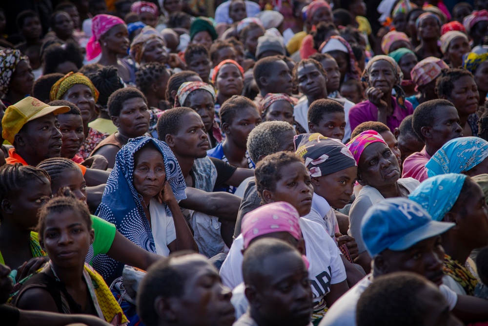 Food Distribution in Nhagau, Mozambique after Cyclone Idai