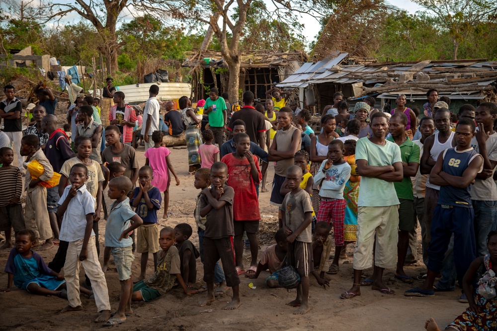 Food Distribution in Nhagau, Mozambique after Cyclone Idai