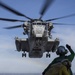CH-53s load 11th MEU gear onto the John P. Murtha