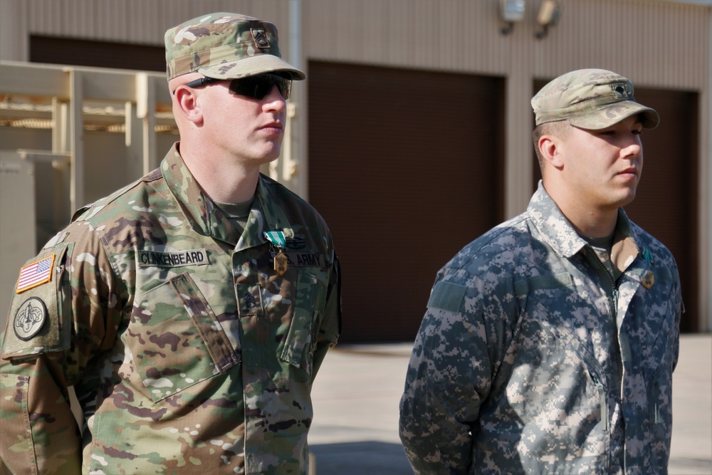Two Soldiers and Civilian recognized for quick action following accident