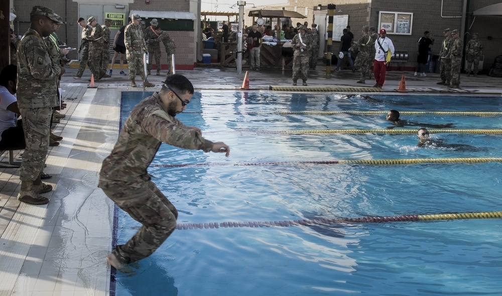 Go for Gold: Service Members Swim at GAFB to Advance