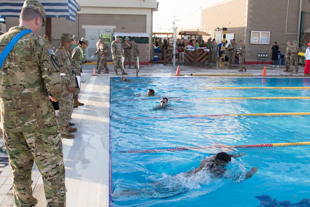 Go for Gold: Service Members Swim at GAFB to Advance