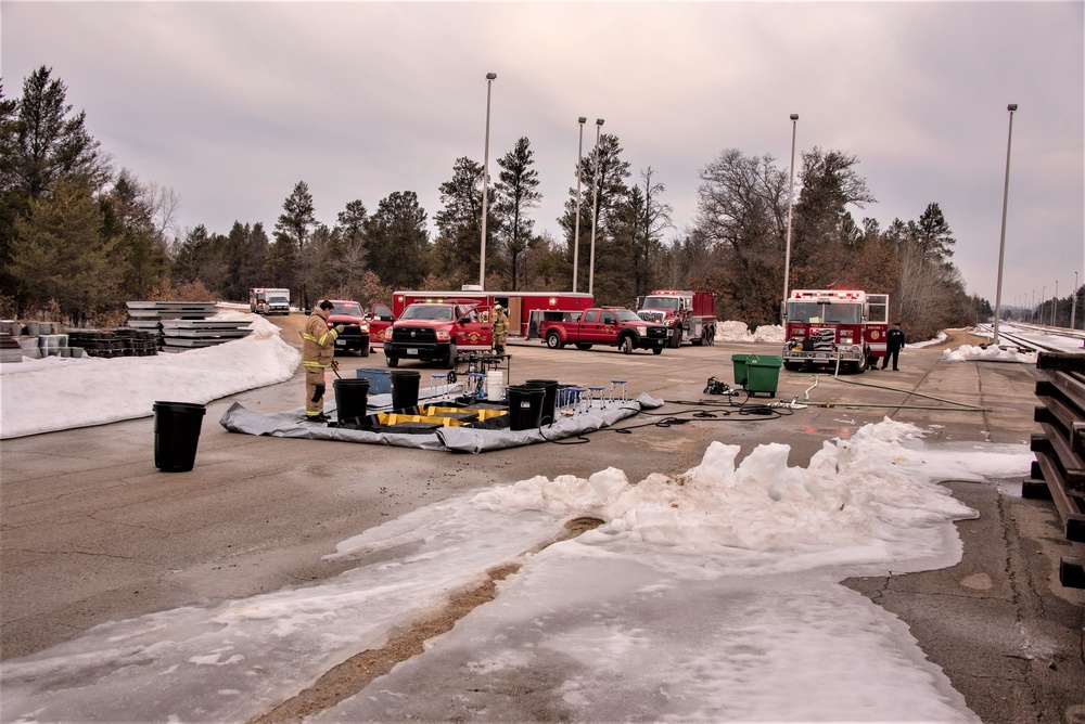 2019 Fort McCoy Vigilant Triad exercise included simulated HAZMAT response, CP Railroad support