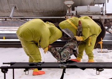 2019 Fort McCoy Vigilant Triad exercise included simulated HAZMAT response, CP Railroad support