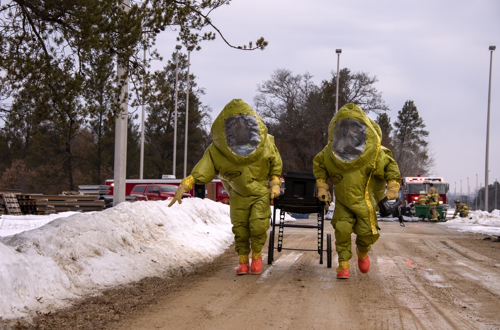 2019 Fort McCoy Vigilant Triad exercise included simulated HAZMAT response, CP Railroad support