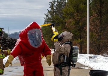 2019 Fort McCoy Vigilant Triad exercise included simulated HAZMAT response, CP Railroad support