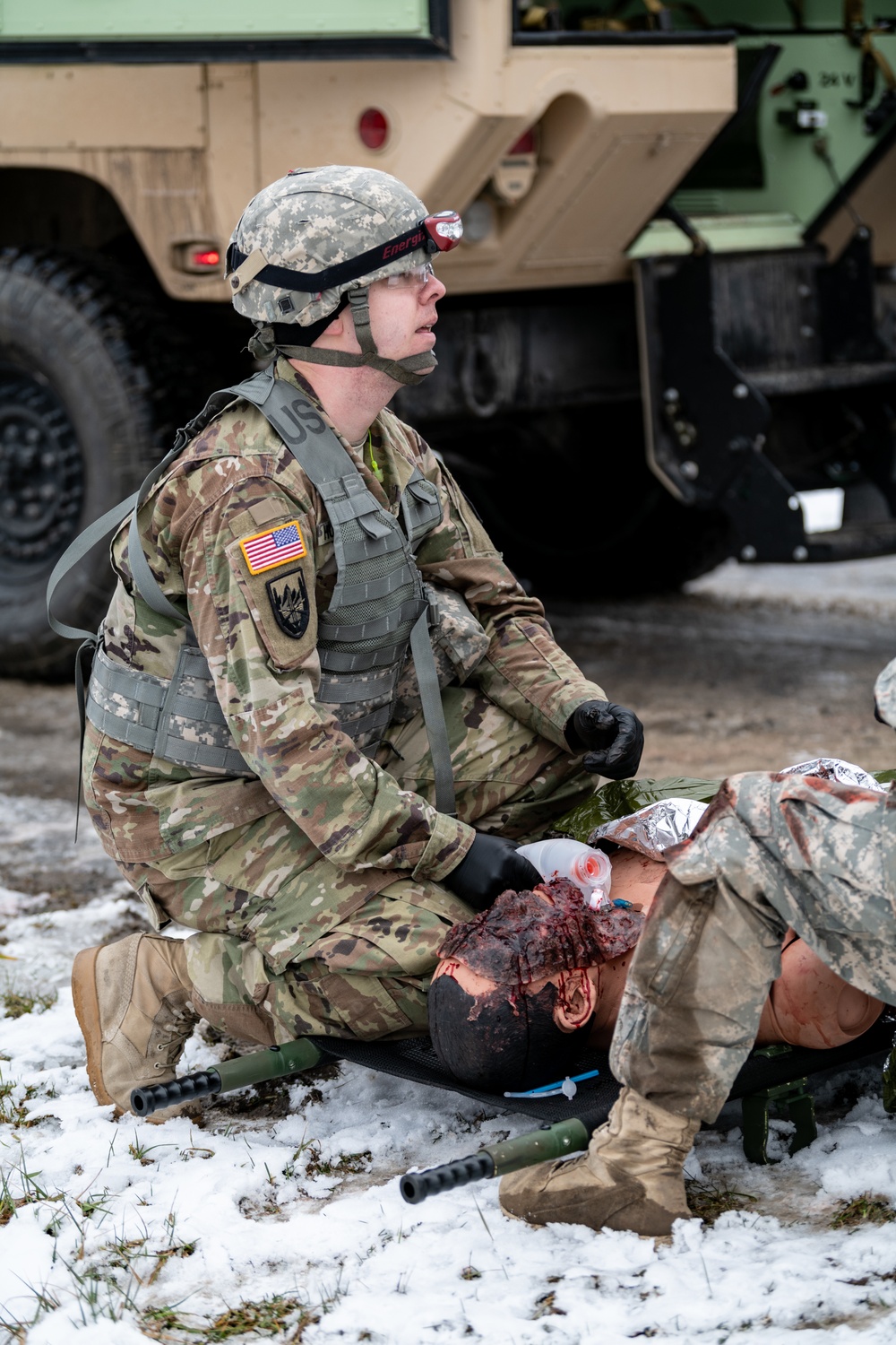 West Virginia Army National Guard Combat Medics Train at Camp Dawson