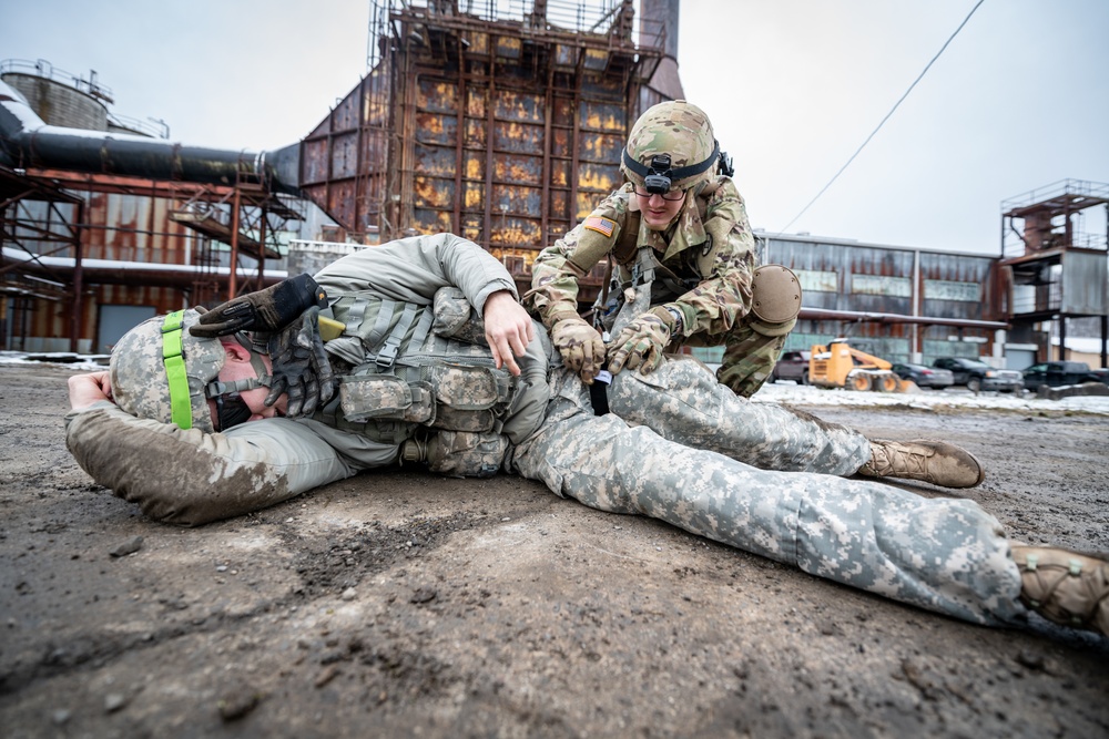 West Virginia Army National Guard Combat Medics Train at Camp Dawson