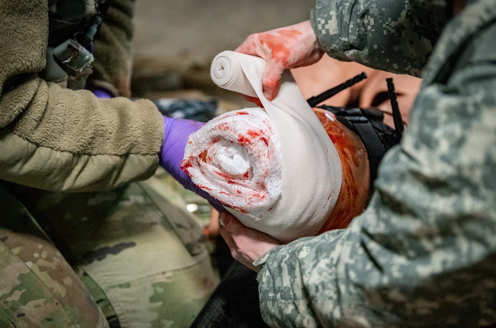 West Virginia Army National Guard Combat Medics Train at Camp Dawson