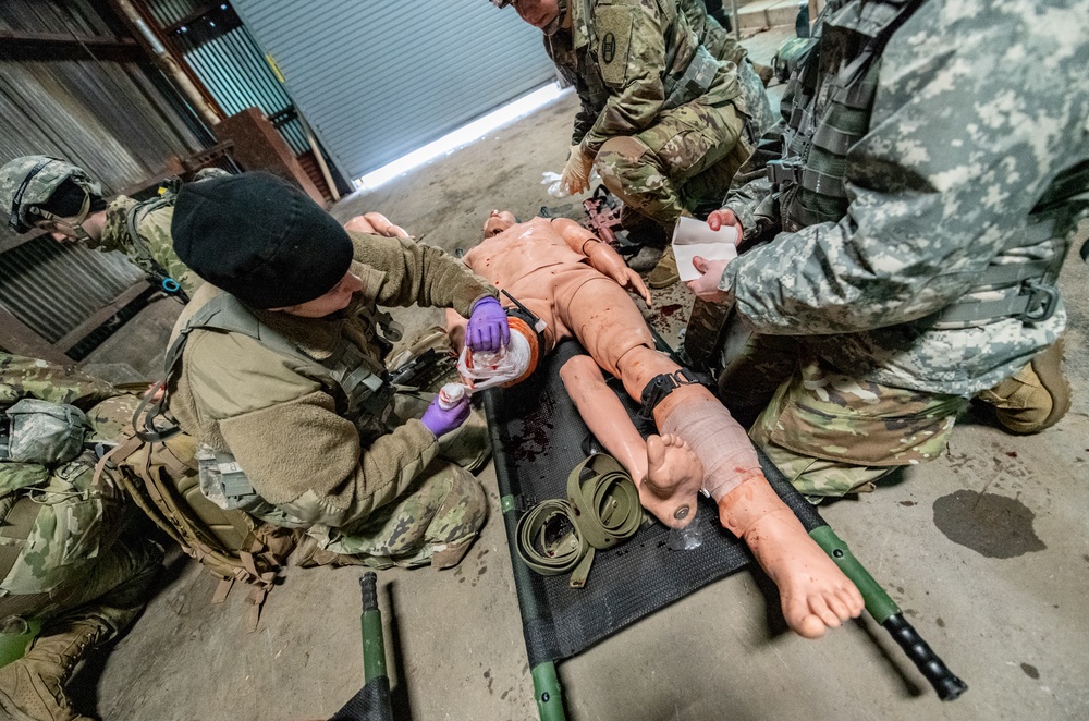 West Virginia Army National Guard Combat Medics Train at Camp Dawson