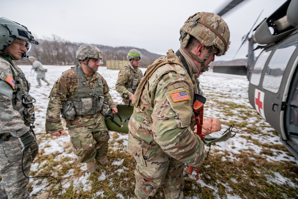 West Virginia Army National Guard Combat Medics Train at Camp Dawson