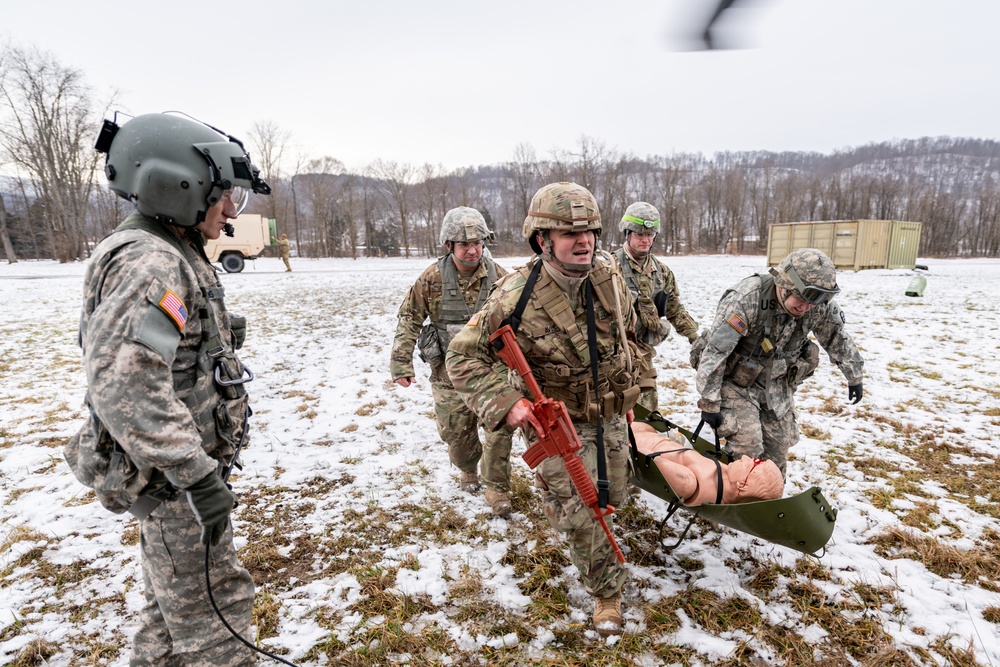 West Virginia Army National Guard Combat Medics Train at Camp Dawson