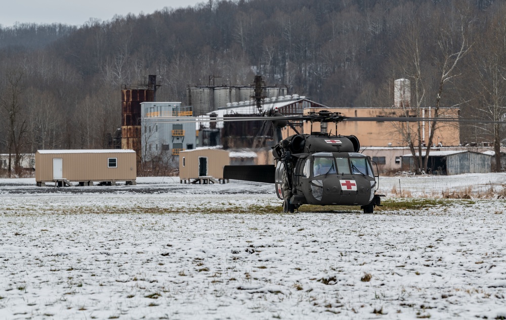 West Virginia Army National Guard Combat Medics Train at Camp Dawson