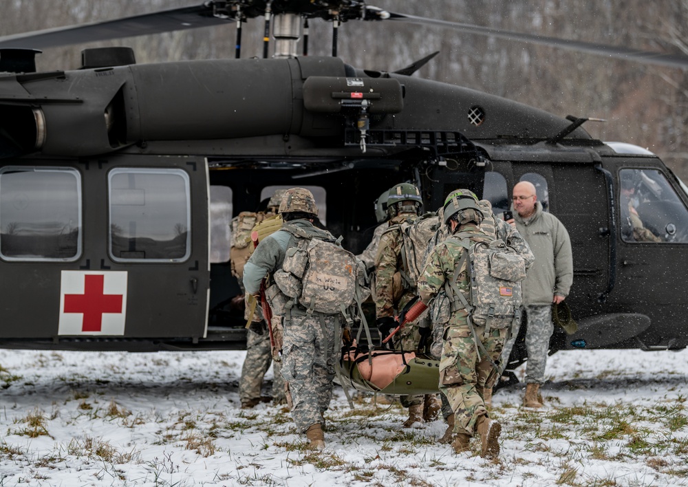 West Virginia Army National Guard Combat Medics Train at Camp Dawson