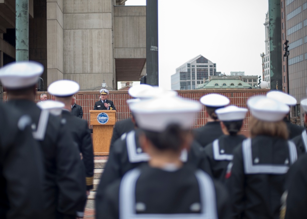 Boston Flag Raising Ceremony