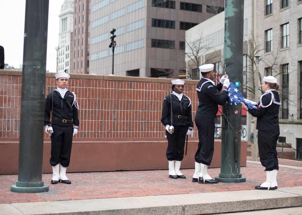 Boston Flag Raising Ceremony