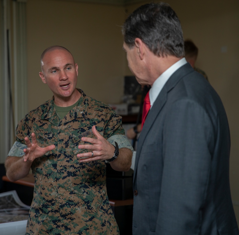 Governor Roy Cooper Visits Marine Corps Combat Service Support Schools