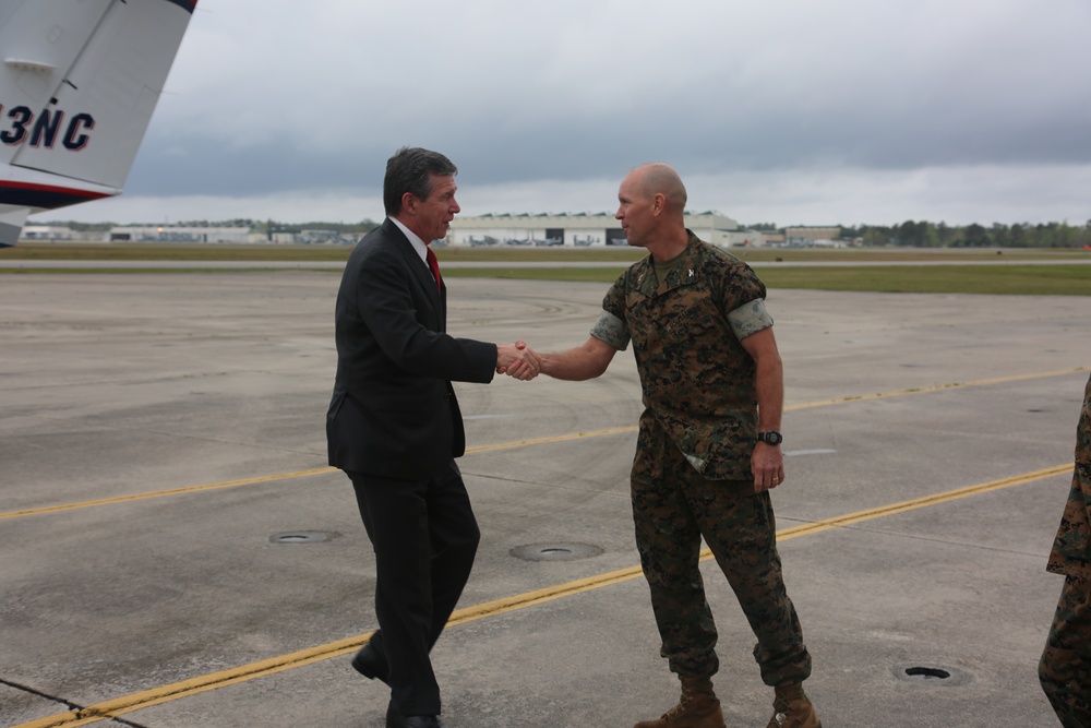 North Carolina Governor Roy Cooper conducts official visit