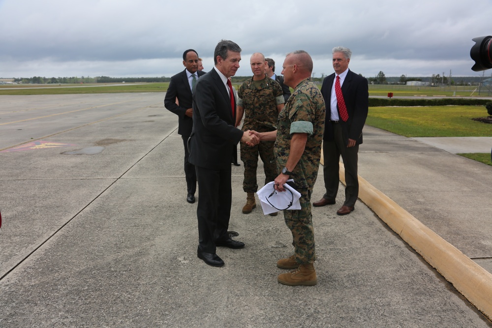 North Carolina Governor Roy Cooper conducts official visit