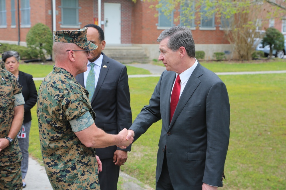 North Carolina Governor Roy Cooper conducts official visit